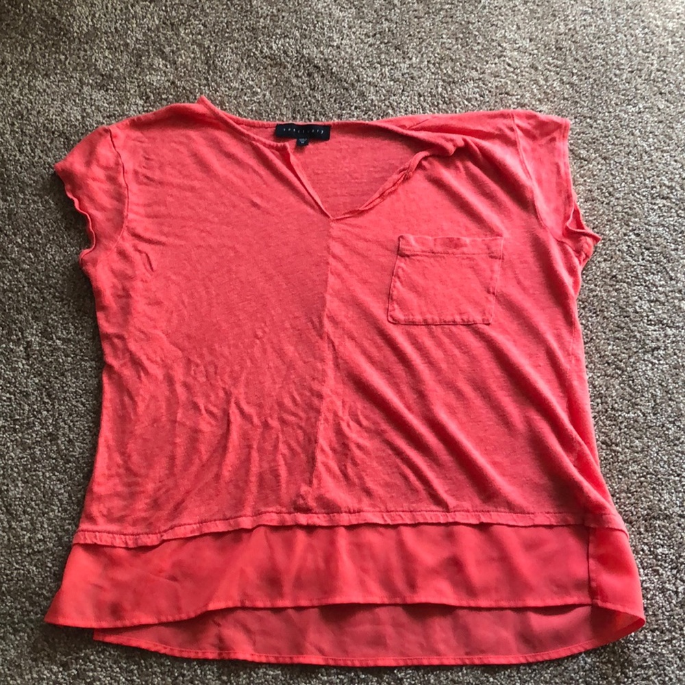 Orange T-Shirt with pocket